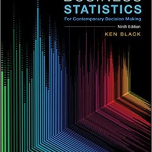 Solution Manual for Business Statistics 9th Edition by Black