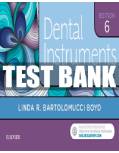 Test Bank for Dental Instruments 6th Edition by Boyd