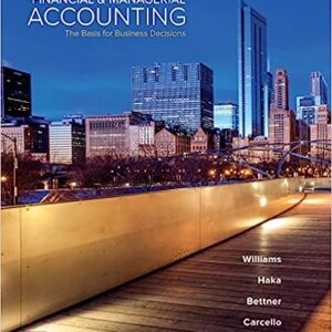 Test Bank For Financial and Managerial Accounting 18th Edition By Jan Williams