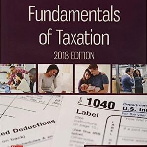 Test Bank For Fundamentals of Taxation 2018 11th Edition By Ana Cruz