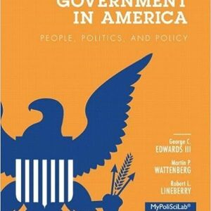 Test bank For Government in America People Politics And Policy 16th Edition