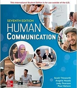Human Communication 7th Edition By Judy Pearson -Test Bank
