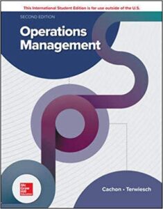 Test Bank For Operations Management 2nd Edition By Gerard Cachon