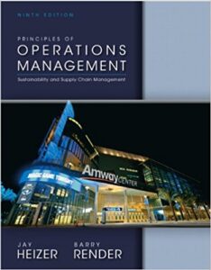 Test Bank For Operations Management 9th Edition By Heizer Render
