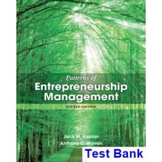 Test Bank For Patterns of Entrepreneurship Management 4th Edition by Kaplan